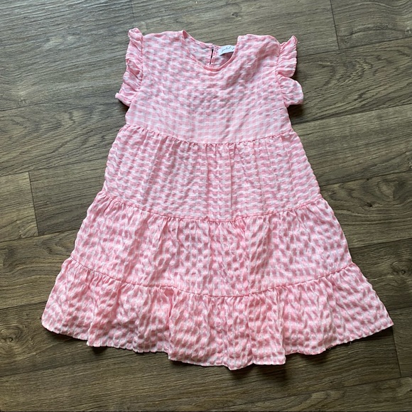 Pink Gingham Mini Dress - Picture 2 of 4